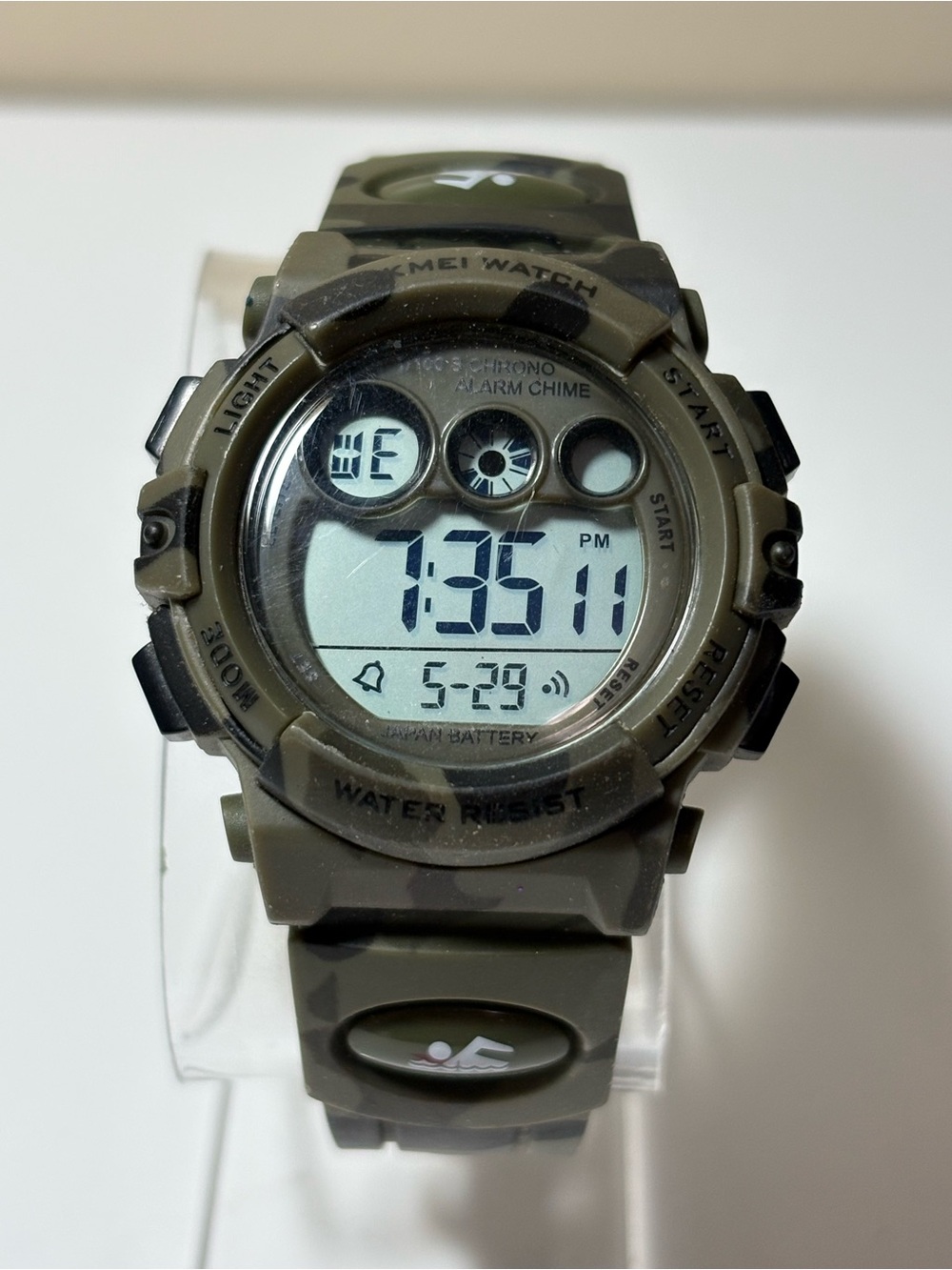 SKMEI 1547 Digital Sports Watch - Olive Green